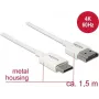 HDMI-Kabel DeLOCK 85143 1.5m HDMI Typ A Typ C Weiß