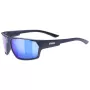 Multisportbrille UVEX sportstyle 233 P — Vollrand, Unisex, Marineblau, 28 g