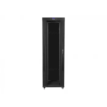 Lanberg FF01-8242-12BL Rack-Schrank 42U freistehender Schrank Schwarz