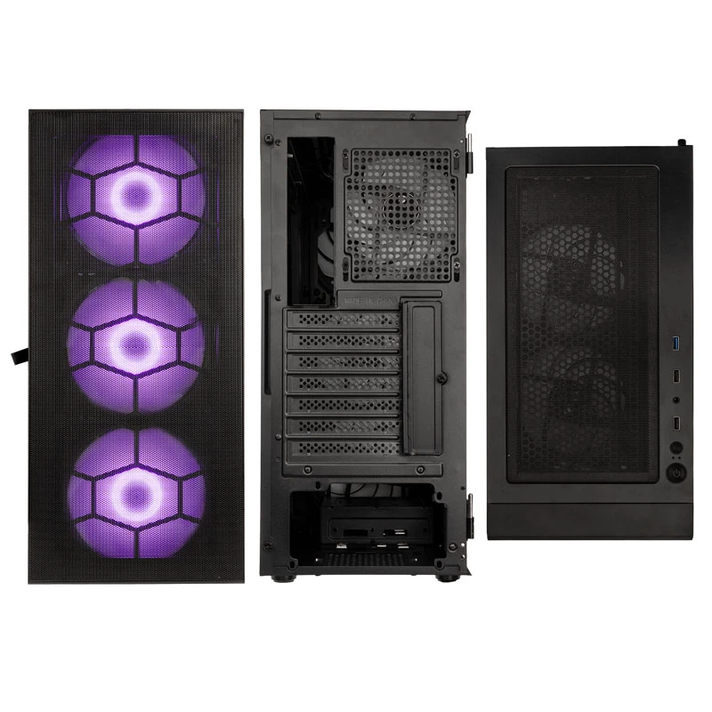 Kolink Observatory HF Plus Mesh ARGB Midi-Tower - Schwarz