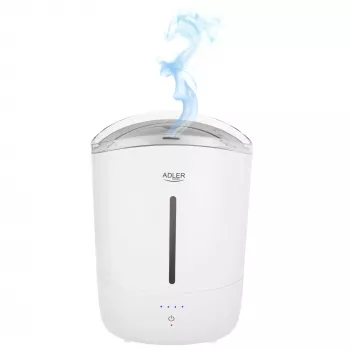 Adler Luftbefeuchter | AD 7971 | 30 W | Wassertankkapazität 5 L | Ultraschall | Befeuchtungsleistung 100-250 ml/h | Weiß