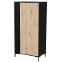 Wardrobe cama meble Cama v, schwarzer Rahmen, 4 Regale, 900×550×1840 mm