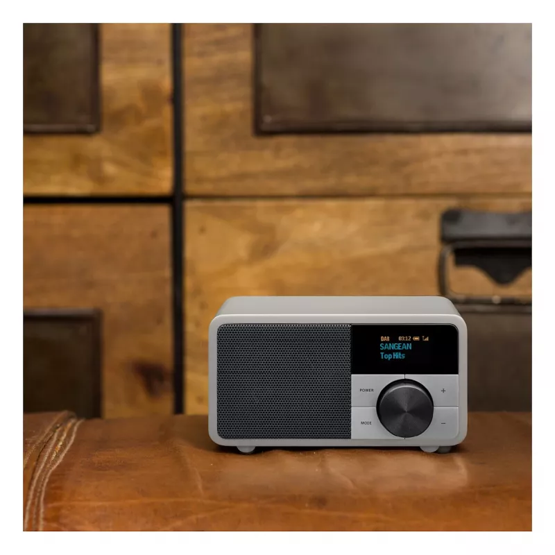 Tischradio Sangean DDR-7 Glacier Silver mit digitalem Tuner und Bluetooth