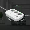 Steckdosenleiste Tellur TLL331521 Smarte WiFi-Steckdosenleiste mit 3 Steckdosen, PD 30W, QC 18W