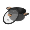 Schmortopf RESTO 93188 Kochtopf für den Herd, 24 cm, 4,4 L