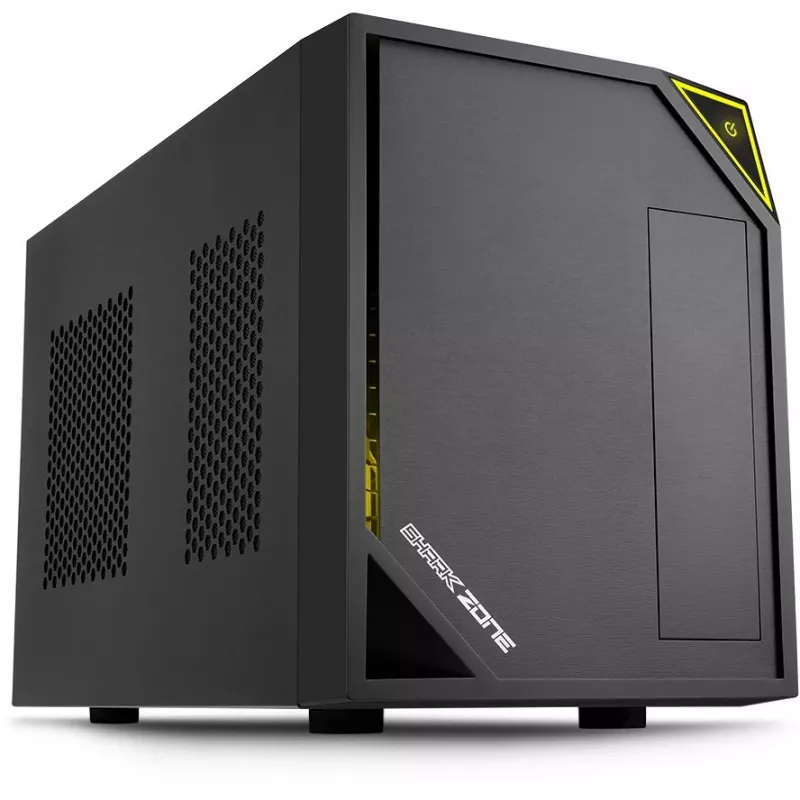 PC-Gehäuse Sharkoon SHARK ZONE C10 Mini-ITX Schwarz, Gelb