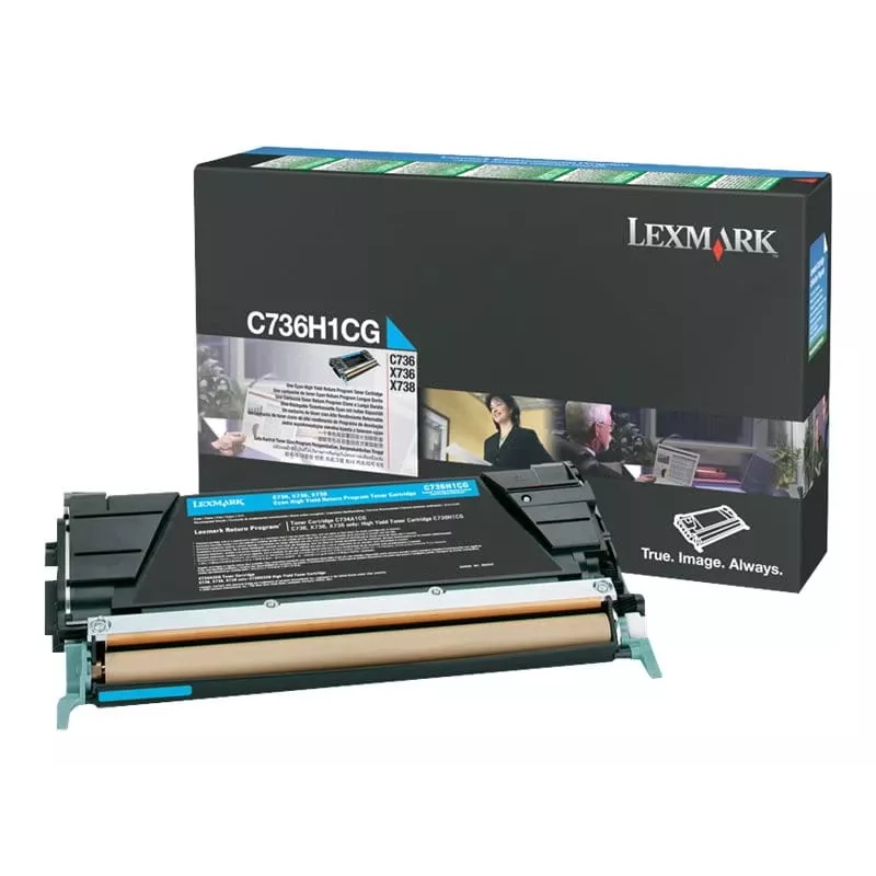 Lexmark C736H1CG - Toner Cyan - für C736dn, C736dtn, C736N, X736de, X738de, X738dte