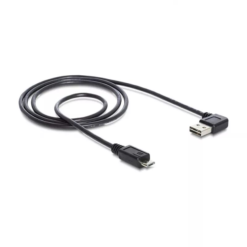 USB-Kabel DeLOCK 1m USB 2.0 A - Micro-B m/m Schwarz