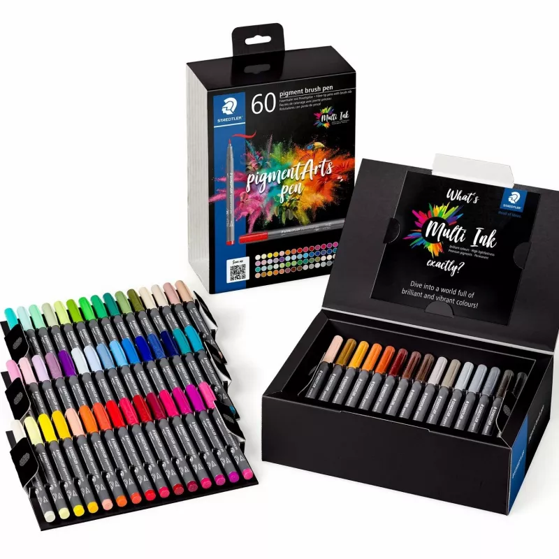 Brush Pen Staedtler Pigment Arts 60 Stück