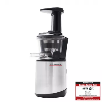 Slow juicer Gastroback Advanced Vital 40145 Schwarz Edelstahl