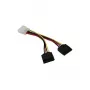 Synergy21 Kabel SATA-Stromkabel 4pin -> 2 x 15pin (gerade) **