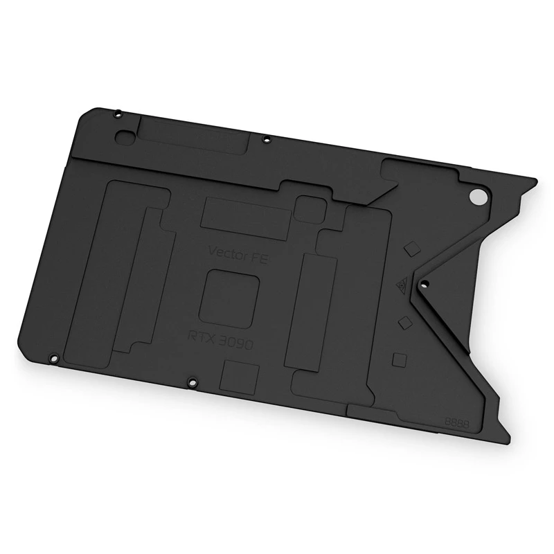 Backplate EK Water Blocks Aluminium Schwarz