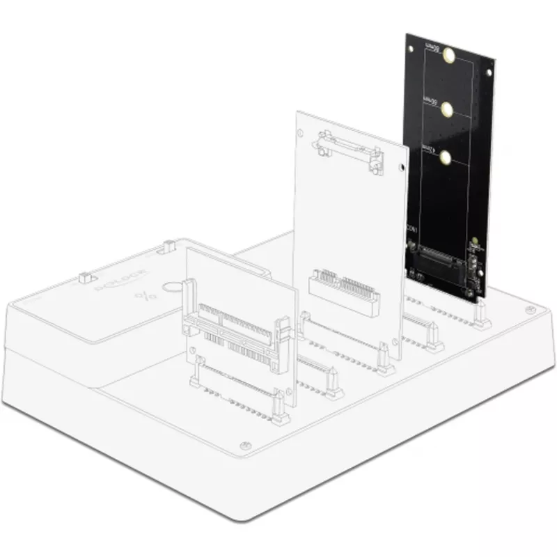 DeLOCK - Schnittstellenadapter - M.2 - M.2-Karte - SATA 6Gb/s (64099)