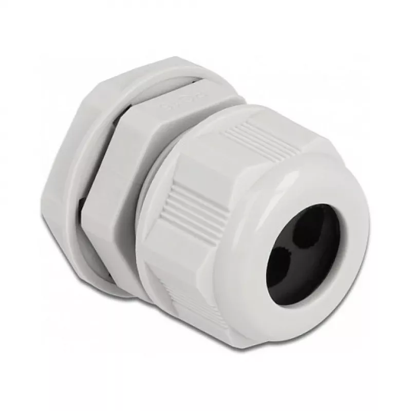 Kabelverschraubung DeLOCK 60370 Grau Kunststoff 2 Stk.