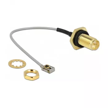 Koaxialkabel DeLOCK 89926 0,1 m SMA MHF I LK Schwarz Grau