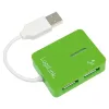 USB-Hub LOGILINK UA0138 — 4‑Port USB 2.0 Hub, grün, bis zu 480 Mbit/s