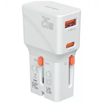 Reiseladegerät 25W World Travel 25W USB-C + A