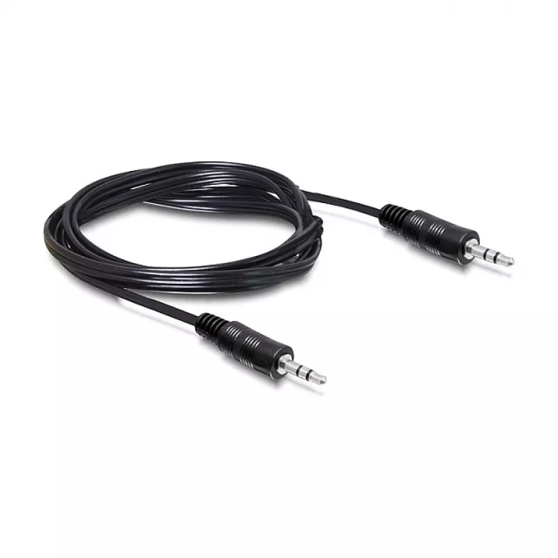 Audiokabel DeLOCK 84438 5m 3,5 mm Stecker auf Stecker Schwarz