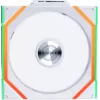 120mm Lian Li UNI FAN SL-INF Wireless ARGB PWM — Weiß, modulares magnetisches Lüftersystem