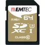 EMTEC Speedin - Flash-Speicherkarte - 64 GB - UHS Class 3 / Class10 - SDXC UHS-I (ECMSD64GXC10SP)