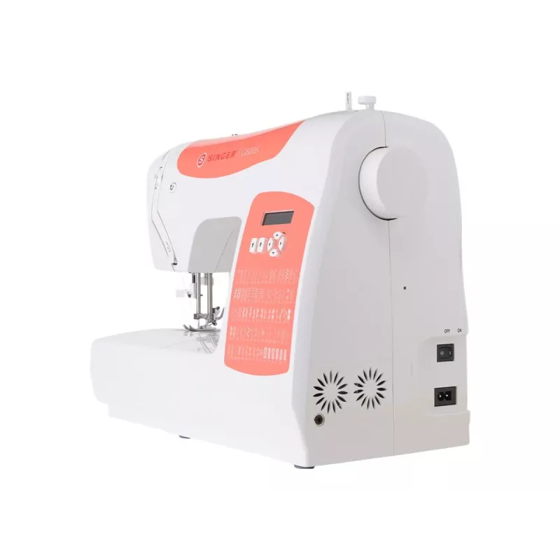 SINGER C5205 Nähmaschine, Modell 230239102, tragbare mechanische Haushaltsnähmaschine in Korallenorange