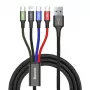 USB-Kabel Baseus Fast 4in1 2xUSB-C / Lightning / Micro 3.5A 1.2m (schwarz)