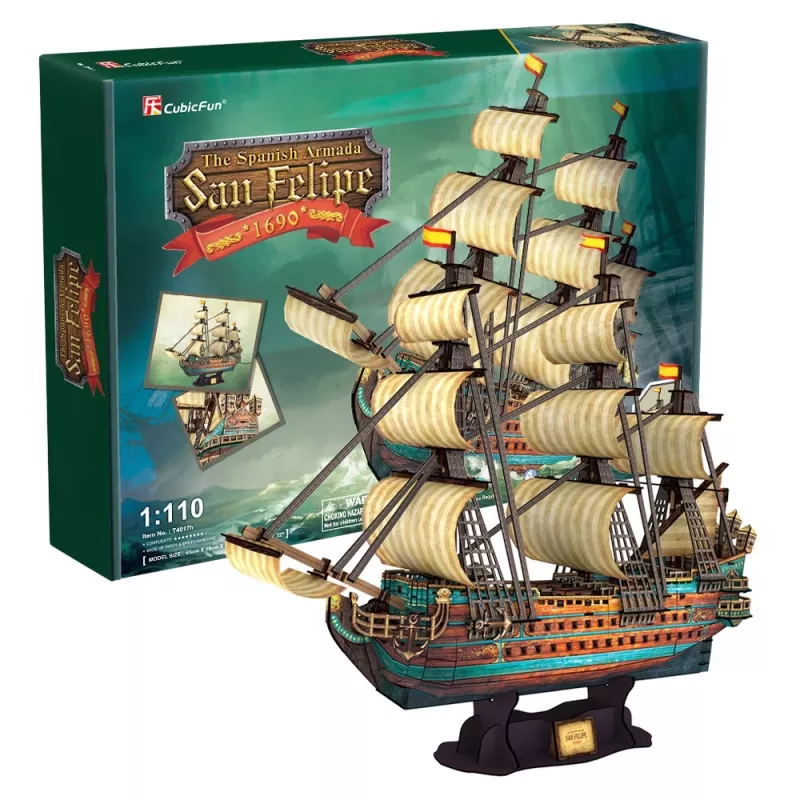PUZZLE 3D Segelschiff The Spanish Armada San Felipe