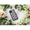 Smartphone-Hülle iKins für iPhone 11 Pro Max, schwarzes Pyramiden-Design, schützende Hartschale