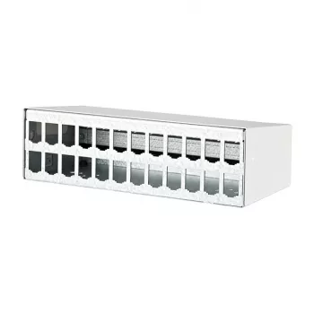 Metz Connect - Patchfeld-Gehäuse - oberflächenmontierbar - Reinweiß, RAL 9010 - 24 Ports (130861-2402-E)