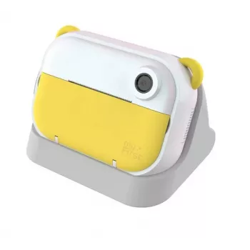 Digitale Kinderkamera Xrec myFirst Insta Wi, Modell FC2402SA-YW01, für Kinder ab 3 Jahren, 232 g, grau/weiß/gelb
