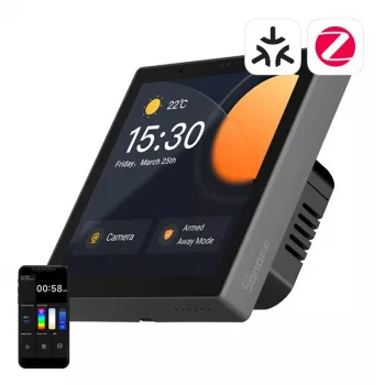 Wandmontiertes Smart Control Panel Sonoff NSPanel Pro – Wi‑Fi, Bluetooth, ZigBee-Unterstützung, Modell NSPanel86PB