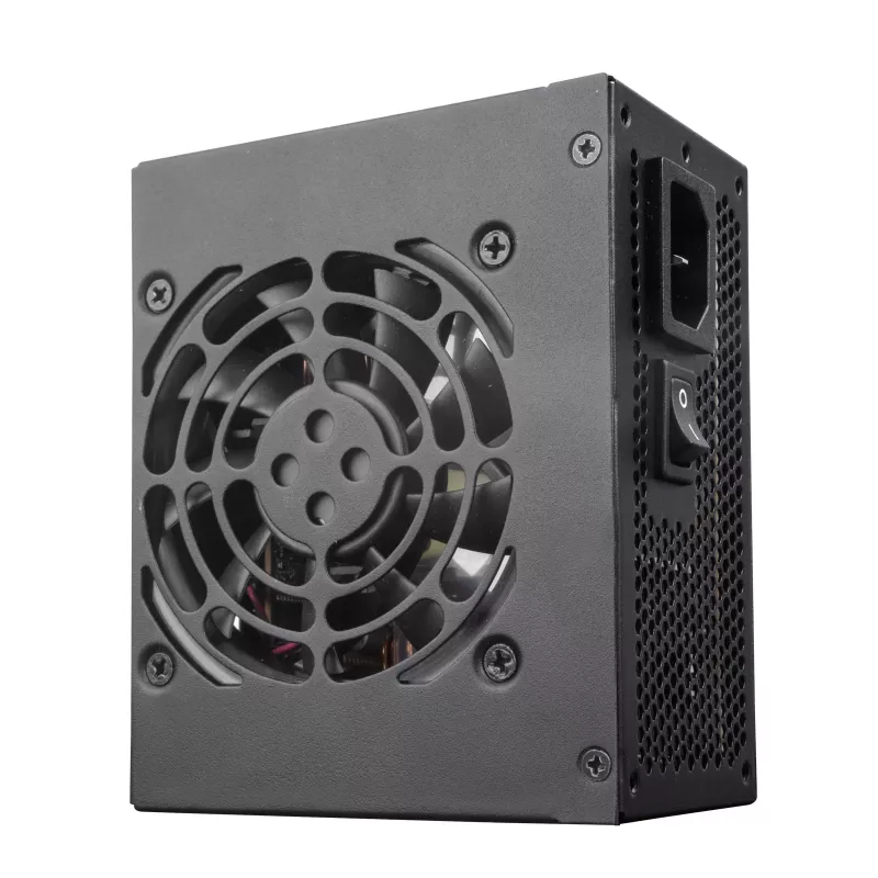 SilverStone SST-SX450-B - Netzteil (intern) - ATX12V 2.4/ SFX12V - 80 PLUS Bronze - AC 90-265 V - 450 Watt - aktives PFC - Schwarz