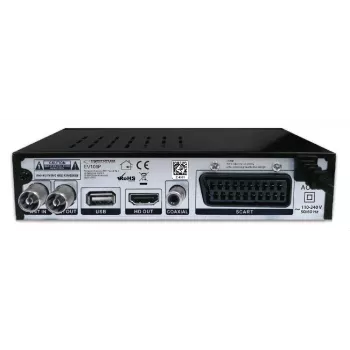 Set-Top-Box ESPERANZA EV106R Kabeltuner DVB-T2 / DVB-C HEVC H.265, HDMI, USB, PVR, Dolby Digital, 174–790 MHz, schwarz