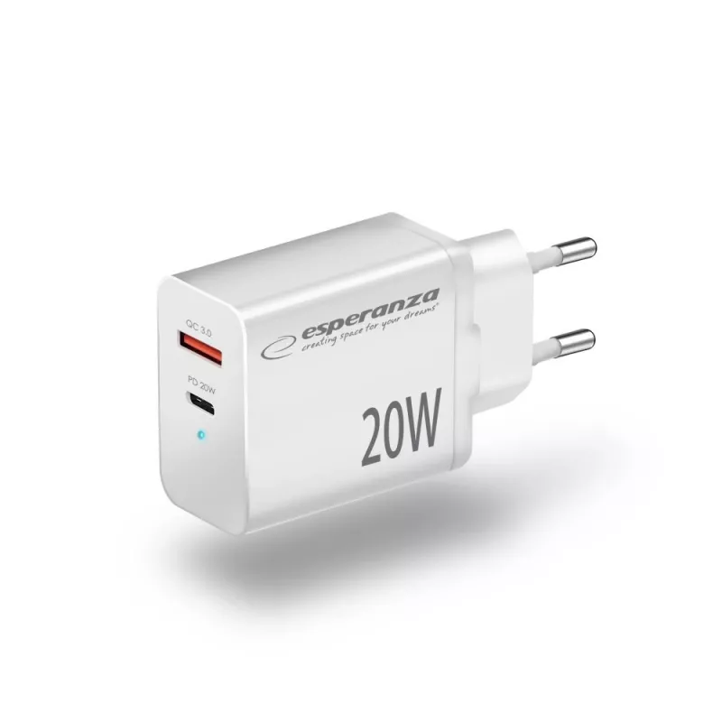 Esperanza EZC105W Netzladegerät 20W Weiß