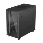 Rack-Schrank LANBERG FF01-6222-12B 22U 600x1200 mm schwarz mit Glasfront- und -rücktüren
