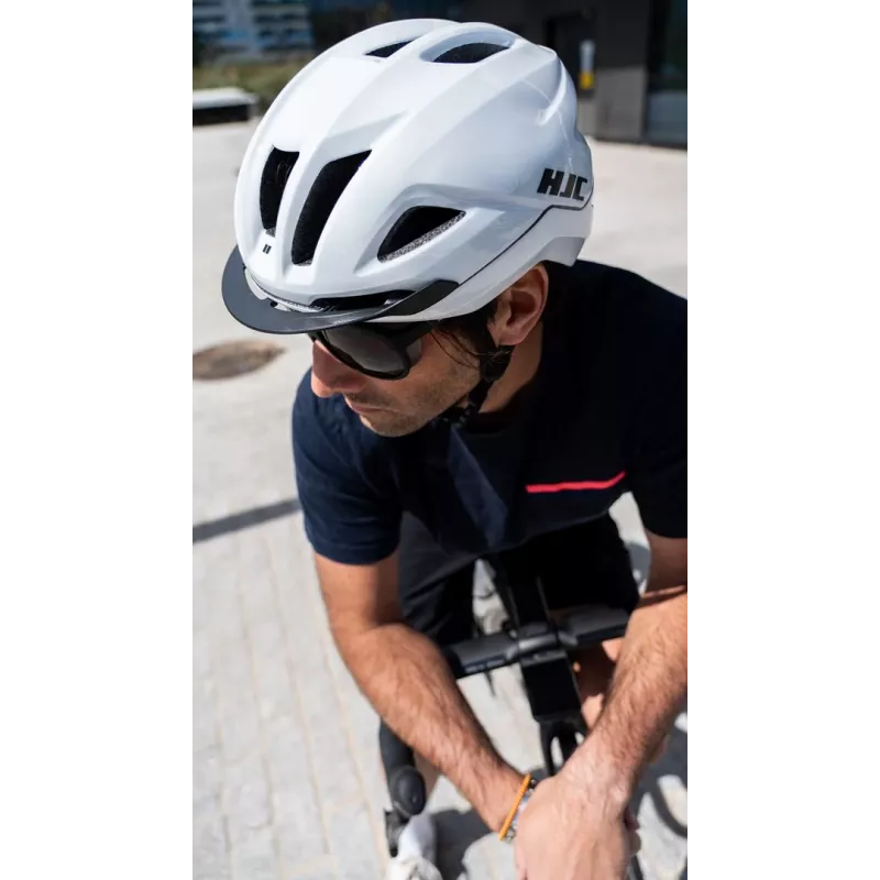 Fahrradhelm HJC Crosser, weiß, Größe L