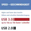 Hama 123900 Kartenlesegerät USB 3.2 Gen 1 (3.1 Gen 1) Schwarz, Silber