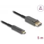 DELOCK Aktives optisches Kabel USB-C auf DisplayPort 81604 4K 60Hz, USB-C (Alt Mode) auf DP, 1,8 m
