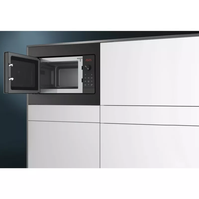 Siemens iQ300 BF523LMB3 Mikrowelle Schwarz, Edelstahl Solo-Mikrowelle Einbau 20 l 800 W