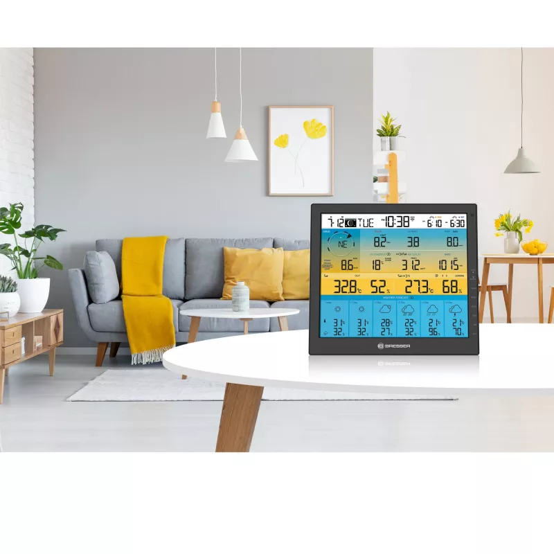 Digitale Wetterstation Bresser Optics 7003220 Schwarz LCD Wi-Fi