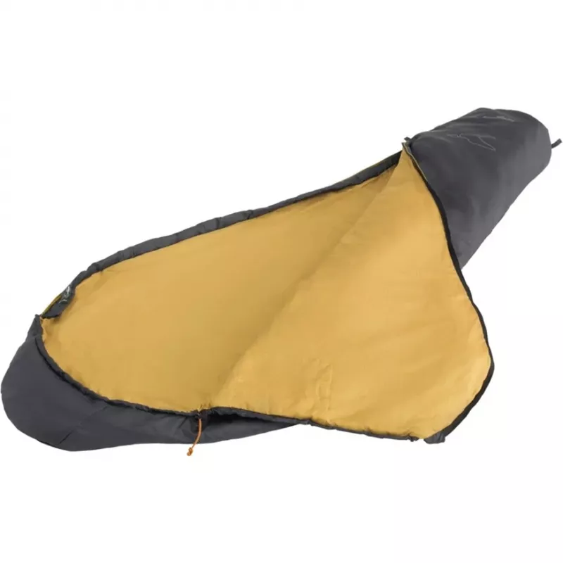 Schlafsack easy camp Falcon I Mummy 10°C grau – leichter Ein-Personen-Mumienschlafsack, Komfort 10°C