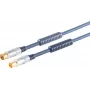Koaxial-Antennenkabel ShiverPeaks 80208-20MHQ, 20 m, Chrom-Metall-Koaxialstecker
