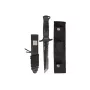 Kampfmesser Mil-Tec 2000 — Multifunktionsmesser, 440A-Edelstahlklinge 165 mm, glasfaserverstärkter Polyamidgriff und -scheide, Nylon-Gürtelhalter