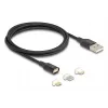 USB-Kabel DeLOCK 88165 1 m USB A Schwarz
