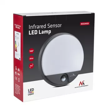 LED 15W Lampe mit Infrarot-Bewegungssensor MACLEAN MCE291 GR
