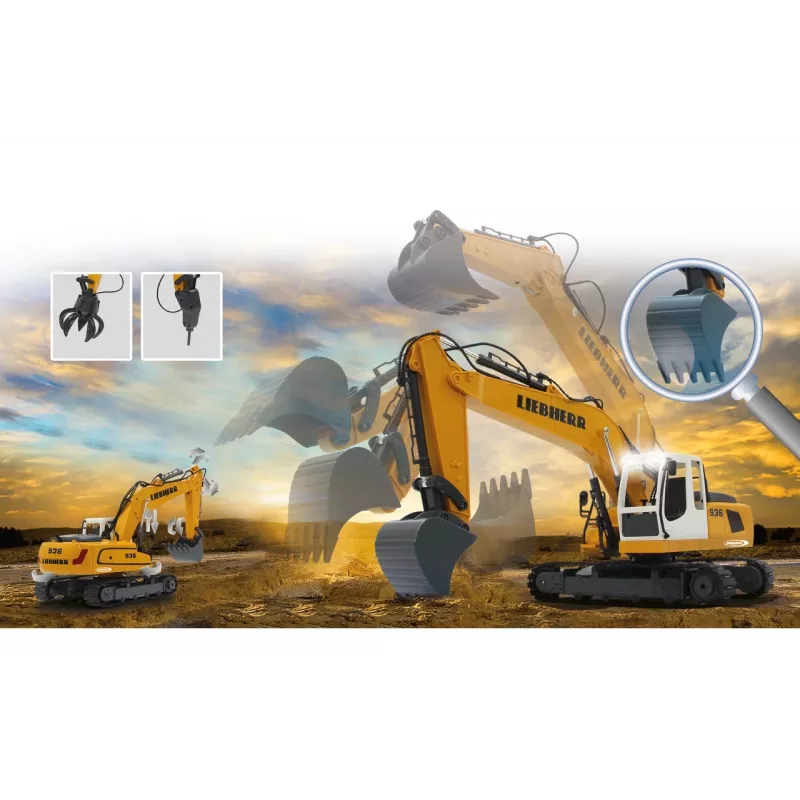 JAMARA Liebherr R936, Bagger, 1:20, 8 Jahre, 1,22 kg