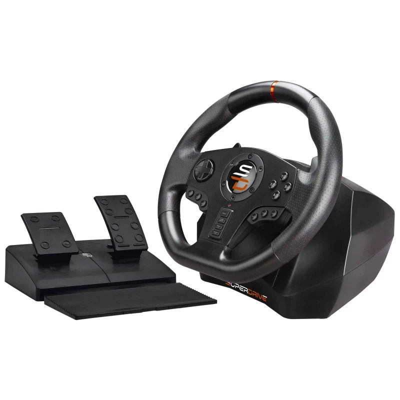Subsonic SA5595-PC Gaming Controller Schwarz USB Lenkrad + Pedale
