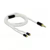 Audiokabel DeLOCK 85845 1,2 m 3,5 mm 2x MMCX Weiß