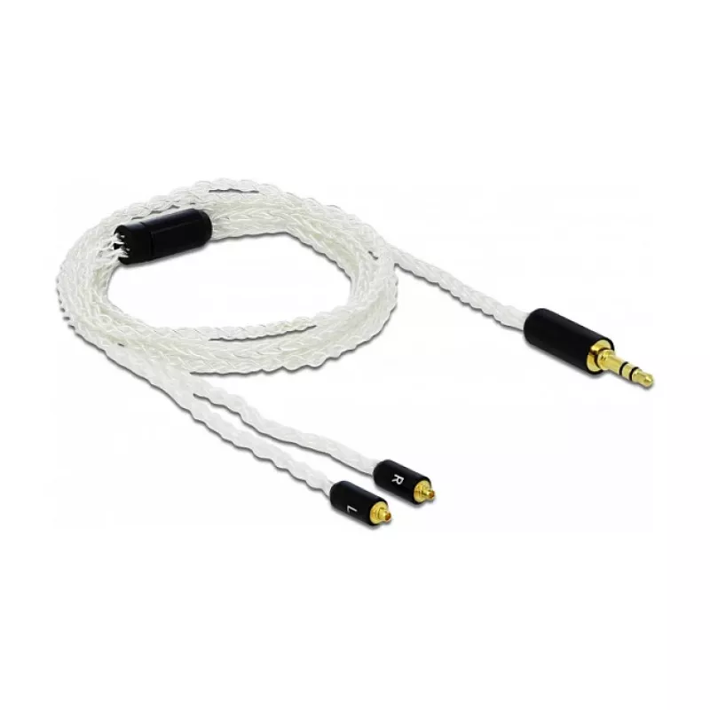 Audiokabel DeLOCK 85845 1,2 m 3,5 mm 2x MMCX Weiß