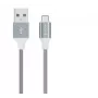 USB-Datenkabelset Devia Pheez Series — Micro-USB, 3er-Pack (25 cm, 1 m, 2 m) Grau